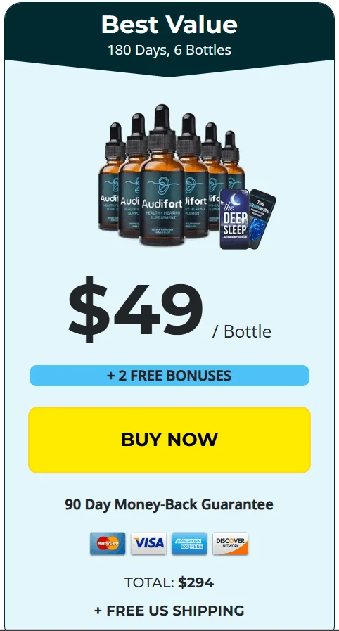 Audifort 6 bottles